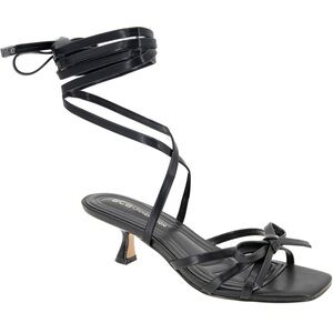 BCBG Elegant Black Strappy Heels